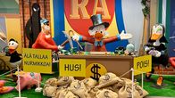 Sarjakuvanäyttely Kemin kulttuurikeskuksessa.