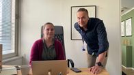 Seoptimin yrittäjä Mari Karhumaa ja ODL:n projektipäällikkö, työnohjaaja Matti Vainiokangas.