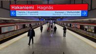 Hagnäs metrostation.