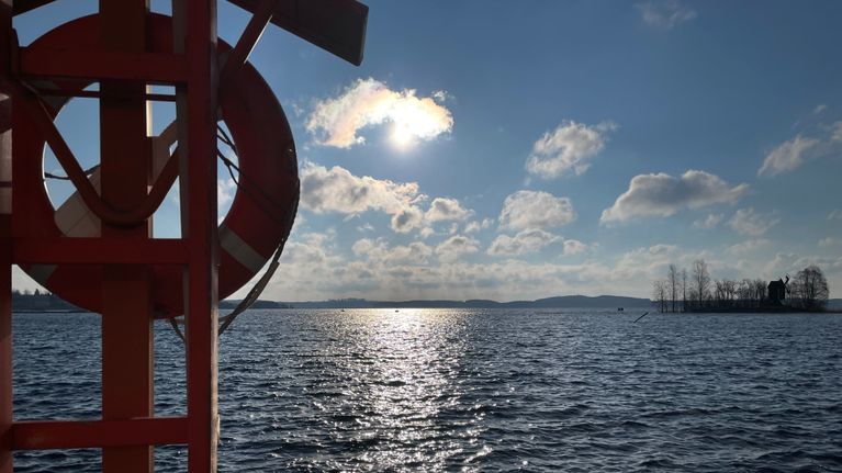 Kallavesi Kuopion matkustajasatamasta kuvattuna.