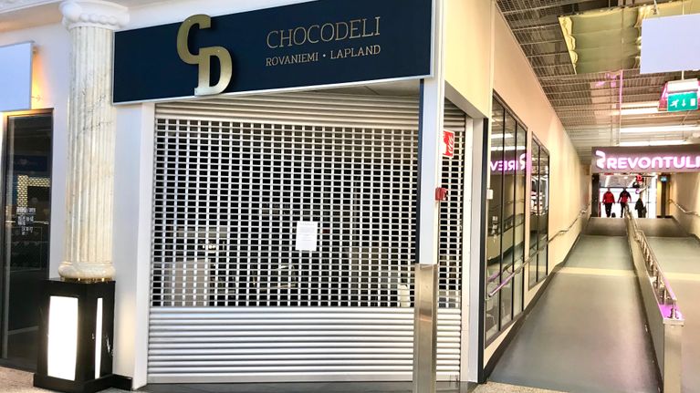 Choco Deli Oy:n suljettu kahvila Rovaniemellä