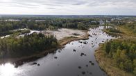 Överblicksbild av byggarbetsplats.