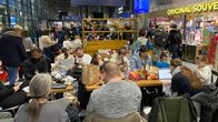 Ruuhkaa Rovaniemen lentoasemalla 9.12.2025.