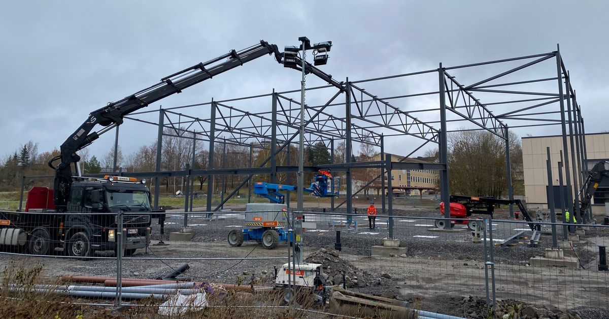 Idrottshallen PIUG 2 framskrider i snabb takt och gynnas av ...