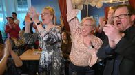 SDP:n vaalivalvojaiset.