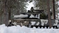 Puolustusvoimat osallistui Norjan johtamaan puolustusharjoitukseen ( Nordic response 24 ). Kuvassa panssarivaunu.