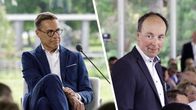 Presidentti Alexander Stubb ja puhemies Jussi Hallla-aho.