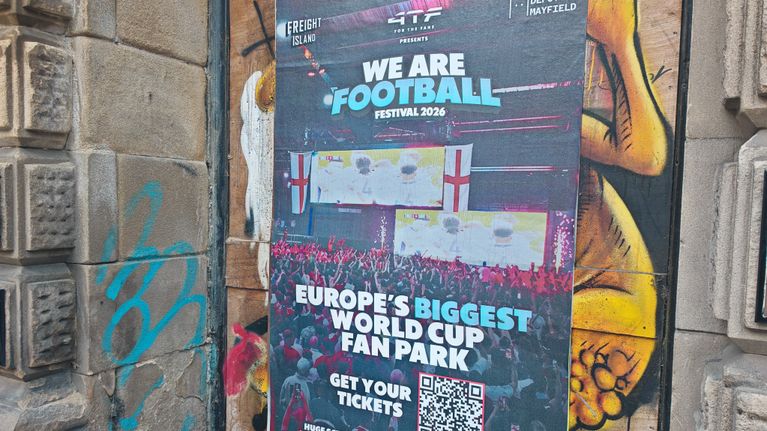 Euroopan suurin MM-kisojen fanzone löytyy Manchesterista.