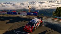 Sami Pajari gör en vänstersväng i VM-rallyt på Kanarieöarna.