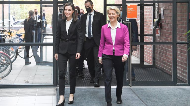 Ursula von der Leyen ja Sanna Marin.