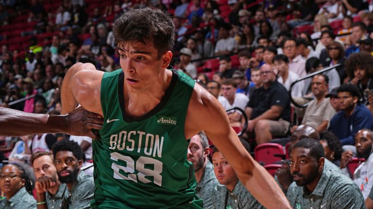 Hugo Gonzalez Boston Celticsin kesäliigajoukkueessa.