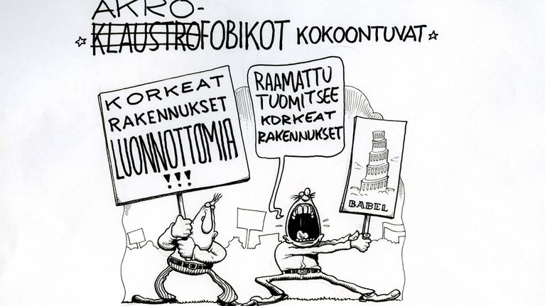 Pentti Jarlan piirros ennakkoluuloista