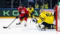 Sidney Crosby i farten mot Sverige.