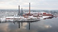 Entinen UPM:n Myllykosken paperitehdas Kouvolan Myllykoskella.