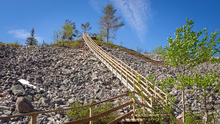 Ukko-Luoston portaat Pyhä-Luoston kansallispuistossa.