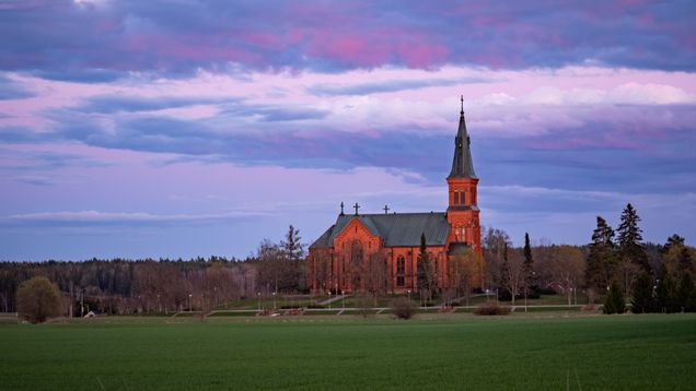 Sibbo nya kyrka, som togs i bruk 1885.