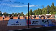 Vaasan Mailattaret spelar mot Porin Pesäkarhut på stadion i Sandviken 13.8.2025.
