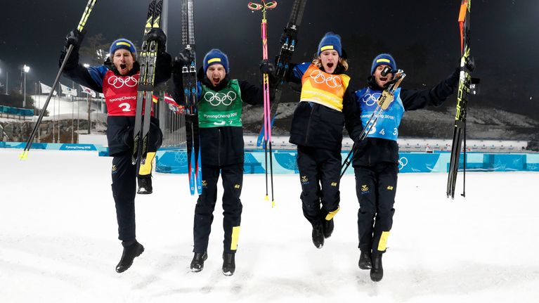 Ruotsin ampumahiihtäjät 2018.