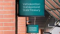 Valtiokonttorin kyltti.