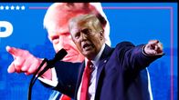Donald Trump puhuu lavalla kampanjatilaisuudessaan.