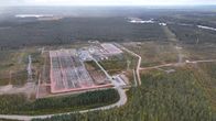 Google investoi Suomeen 13 miljardia euroa kahden vuoden aikana. Kuvissa Muhoksen Leppiniemen datakeskustyömaa. Kuvat otettu 9.9.2026.