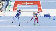 Ilkka Herola kurottautui Johannes Lamparterin ohi maaliviivalla.