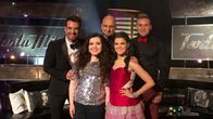 Diandra, Saara Aalto, Lauri Mikkola ja Mikko Leppilampi Tartu Mikkiin -ohjelmassa 26.12.2014