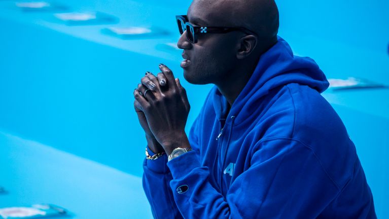 US designer Virgil Abloh attends rehearsals of the presentation of his Fall/Winter 2020/2021 men's collection for Louis Vuitton fashion ho​use during the Paris Fashion Week, in Paris, France, 16 January 2020