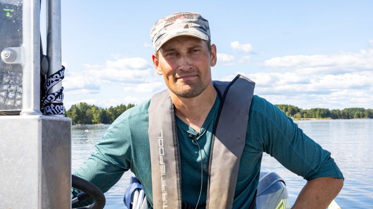 Lappajärveläinen kalastaja Sampo Savola.