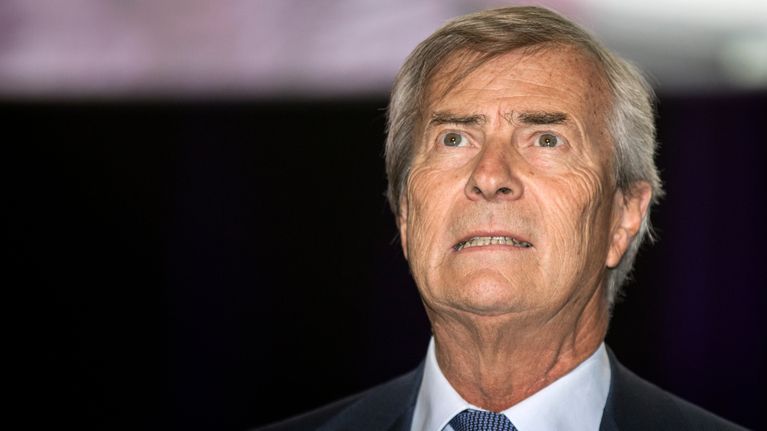 Franska industriledaren och tv-kanalägaren Vincent Bolloré.