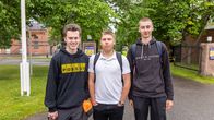 Gruppbild av Joakim Englund, Albin Gustafson och Oscar Strömfors.