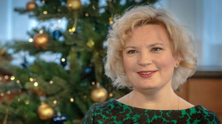 Ukrainan suurlähettiläs Olga Dibrova.