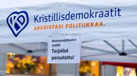 Aluevaaliteltat Lahden torilla 5.1.2021