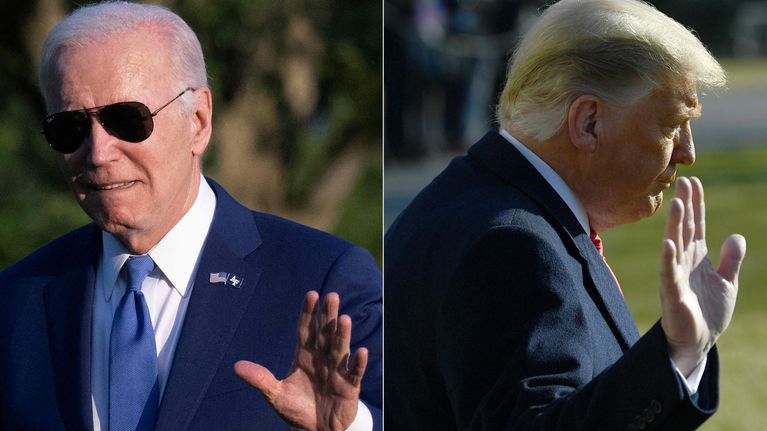 Joe Biden och Donald Trump