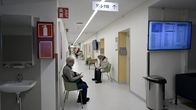 Patients waiting at a health centre.