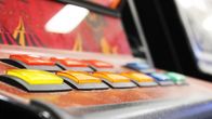 En dammig spelautomat.