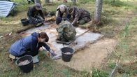 2018 excavations at the Tainiaro burial site.