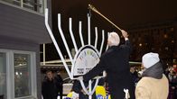 Helsingin Chabad-järjestön hanukkajuhla Brahen kentällä.
