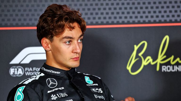 George Russell Bakun F1-viikonloppuna.