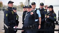 Tanskalaisia poliiseja partioimassa.