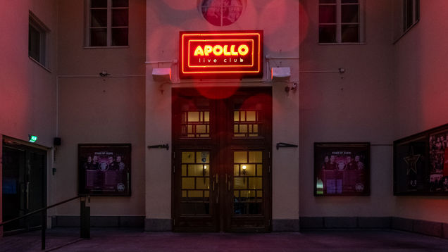 Apollo Live Clubin pääsisäänkäynti kauppakeskus Forumissa.