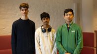 Elias Strand, Aiwad Ruwaid och Eliel Yap.