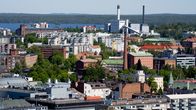 Tampereen keskustan kattoja.