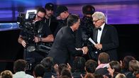 Stephen Colbert ja Harrison Ford.