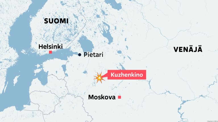 Kartta turmapaikasta.