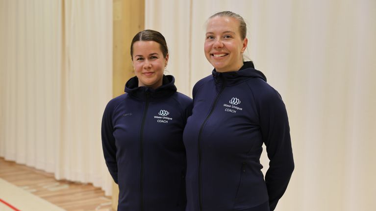 Hanna Multanen (träningsansvarig) och Henrika Hällund (verksamhetsledare)