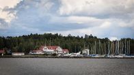 Kokkolan Mustakari vastarannalta kuvattuna. 