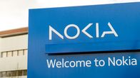 A blue sign reading "Nokia".