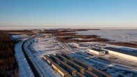 Ilmakuva Hanvikivi 1 ydinvoimalan rakennusalueesta. Pyhäjoen Hanhikivelle rakennettava ydinvoimalaitos Hanhikivi 1 on Fennovoiman rakennushanke, jossa venäläinen Rosatom on mukana.