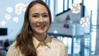 Lapin kauppakamarin toimitusjohtaja Liisa Ansala Kemin lumilinnalla.